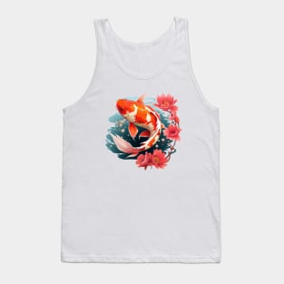 Koi Fish In A Pond Tank Top